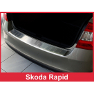 Накладка на задний бампер Skoda Rapid
