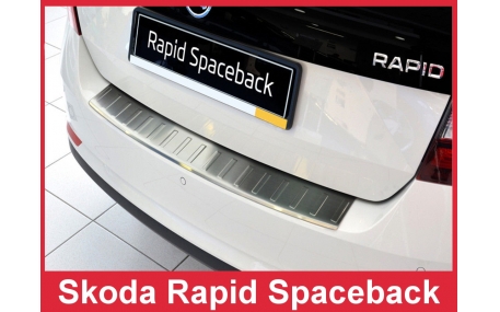 Накладка на задний бампер Skoda Spaceback