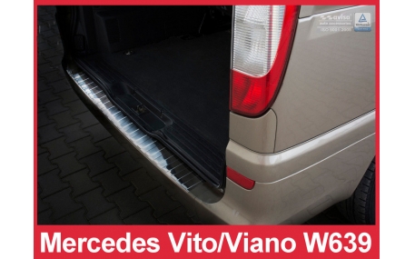 Накладка на задний бампер Mercedes Vito W639