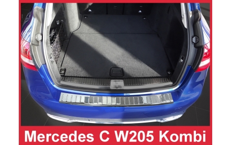 Накладка на задний бампер Mercedes C-class W205