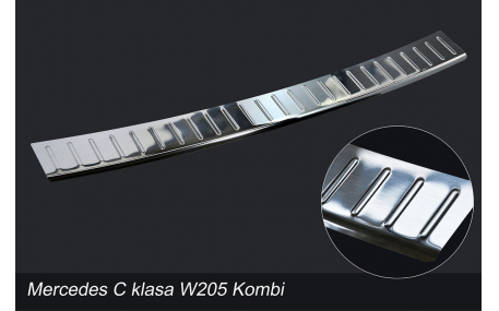 Накладка на задний бампер Mercedes C-class W205