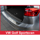 Накладка на задний бампер Volkswagen Golf 7
