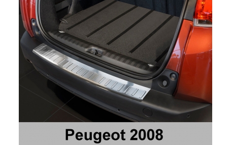 Накладка на задний бампер Peugeot 2008