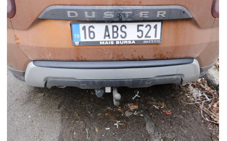 Накладка на задний бампер Renault Duster