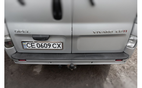 Накладка на задний бампер Renault Trafic