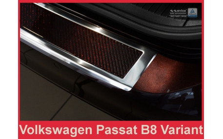 Накладка на задний бампер Volkswagen Passat B8