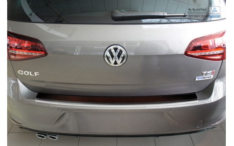 Накладка на задний бампер Volkswagen Golf 7
