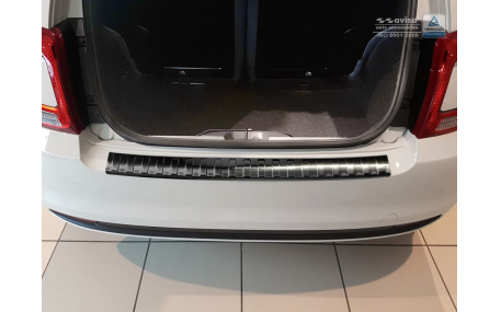 Накладка на задний бампер Fiat 500