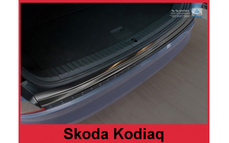Накладка на задний бампер Skoda Kodiaq