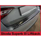 Накладка на задний бампер Skoda Superb