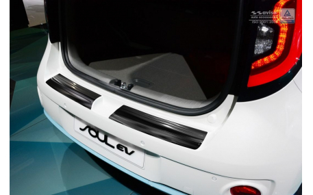 Накладка на задний бампер Kia Soul