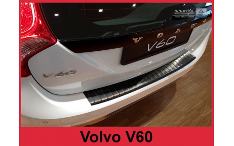 Накладка на задний бампер Volvo V60