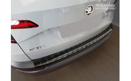 Накладка на задний бампер Skoda Karoq