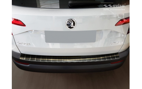 Накладка на задний бампер Skoda Karoq