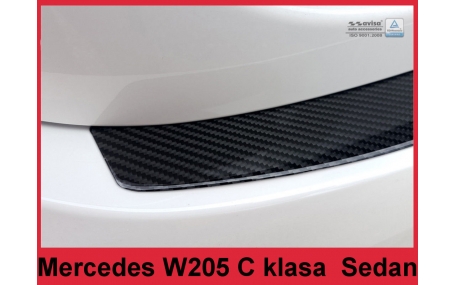 Накладка на задний бампер Mercedes C-class W205