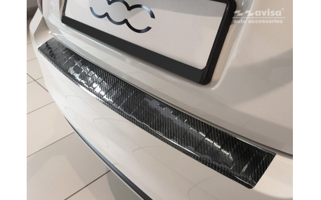 Накладка на задний бампер Fiat 500