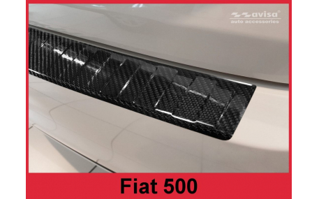 Накладка на задний бампер Fiat 500