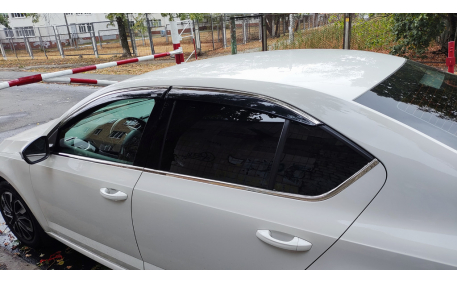 Дефлекторы окон Skoda Octavia A7 Liftback