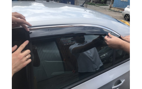 Дефлекторы окон Skoda Rapid