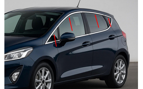 Хром накладки Ford Fiesta