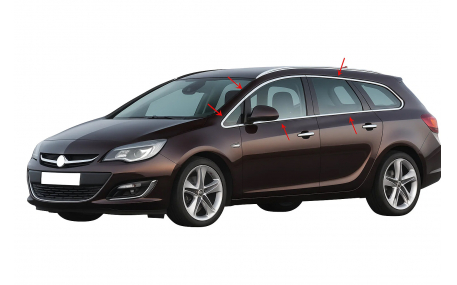 Хром накладки Opel Astra J