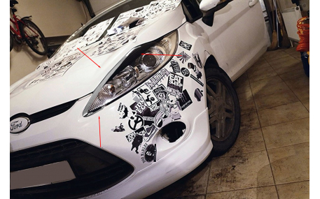 Хром накладки Ford Fiesta