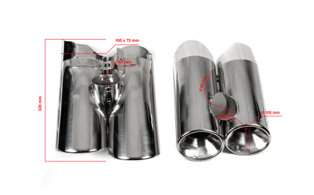 Насадка на глушитель Mercedes S-class W220