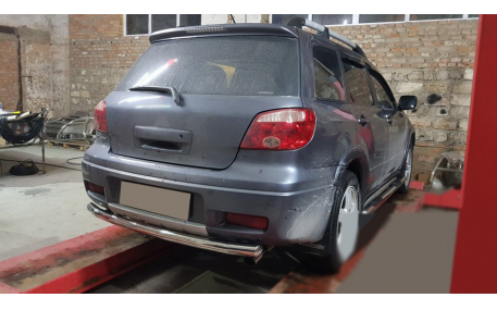 Защита задняя Mitsubishi Outlander