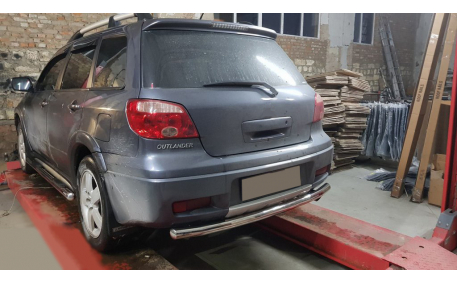 Защита задняя Mitsubishi Outlander