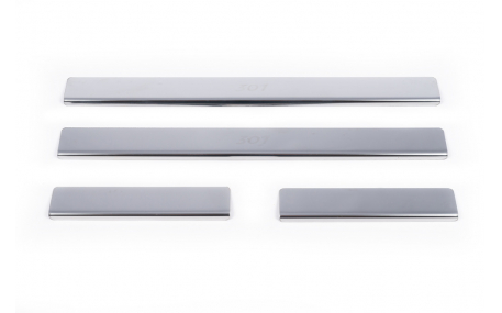 Накладки на пороги Peugeot 301