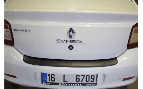 Накладка на задний бампер Renault Logan Sedan