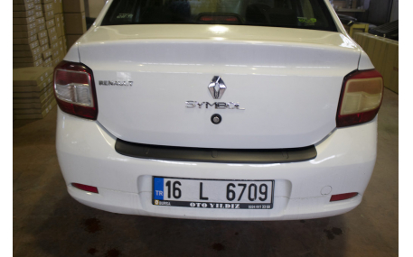 Накладка на задний бампер Renault Logan Sedan