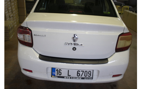Накладка на задний бампер Renault Logan Sedan