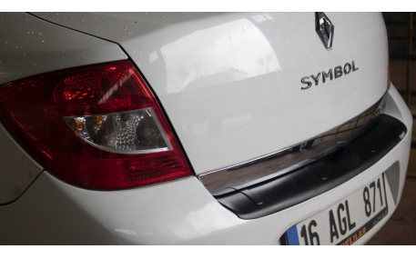 Накладка на задний бампер Renault Logan Sedan