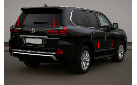 Накладки на бампера Toyota Land Cruiser 200