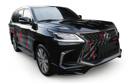 Накладки на бампера Toyota Land Cruiser 200