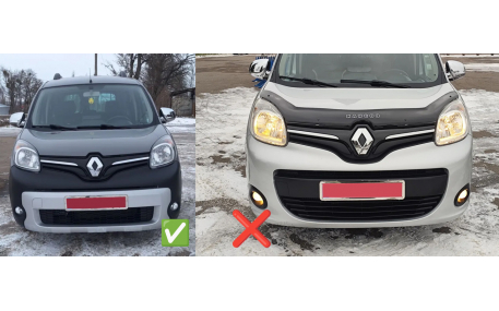 Зимняя накладка на решетку Renault Kangoo
