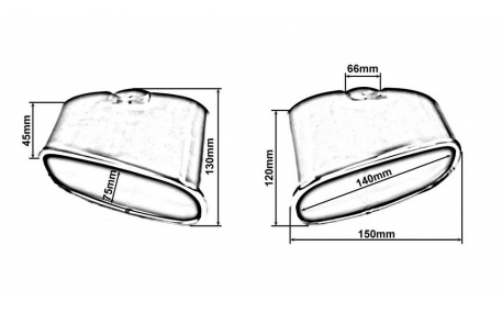 Насадка на глушитель BMW X5 E70