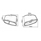 Насадка на глушитель BMW X5 E70