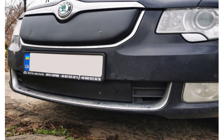 Зимняя накладка на решетку Skoda Superb
