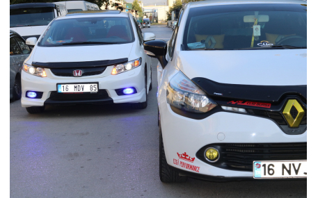 Дефлектор капота Honda Civic  