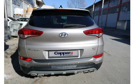 Накладка на задний бампер Hyundai Tucson 2015-2018