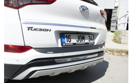 Накладка на задний бампер Hyundai Tucson 2015-2018