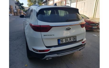 Накладка на задний бампер Kia Sportage 2015-2018