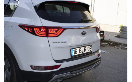 Накладка на задний бампер Kia Sportage 2015-2018