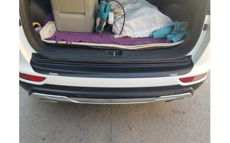 Накладка на задний бампер Kia Sportage 2015-2018