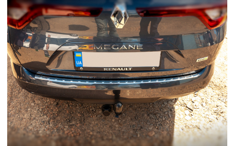 Накладка на задний бампер Renault Megane