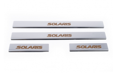 Накладки на пороги Hyundai Accent