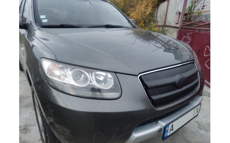 Зимняя накладка на решетку Hyundai Santa Fe 2006-2010