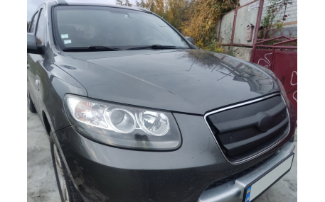 Зимняя накладка на решетку Hyundai Santa Fe 2006-2010